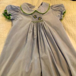 Smocked butterflies dress